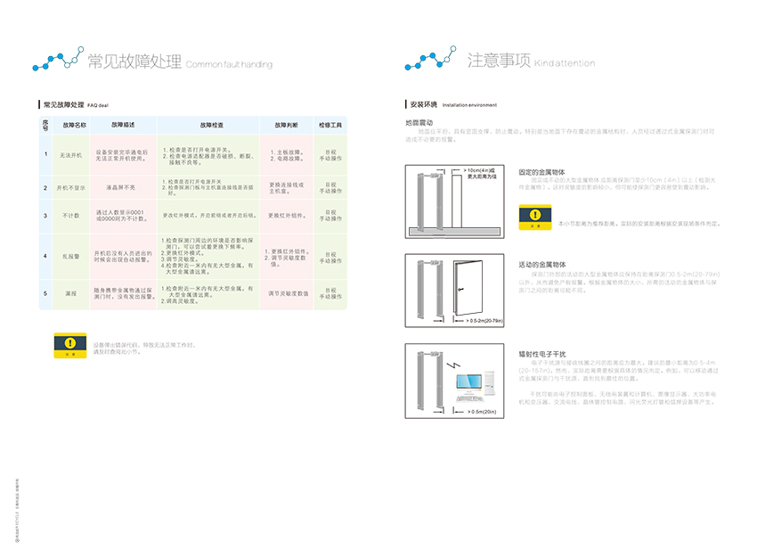 觸屏液晶安檢門說明書+中文